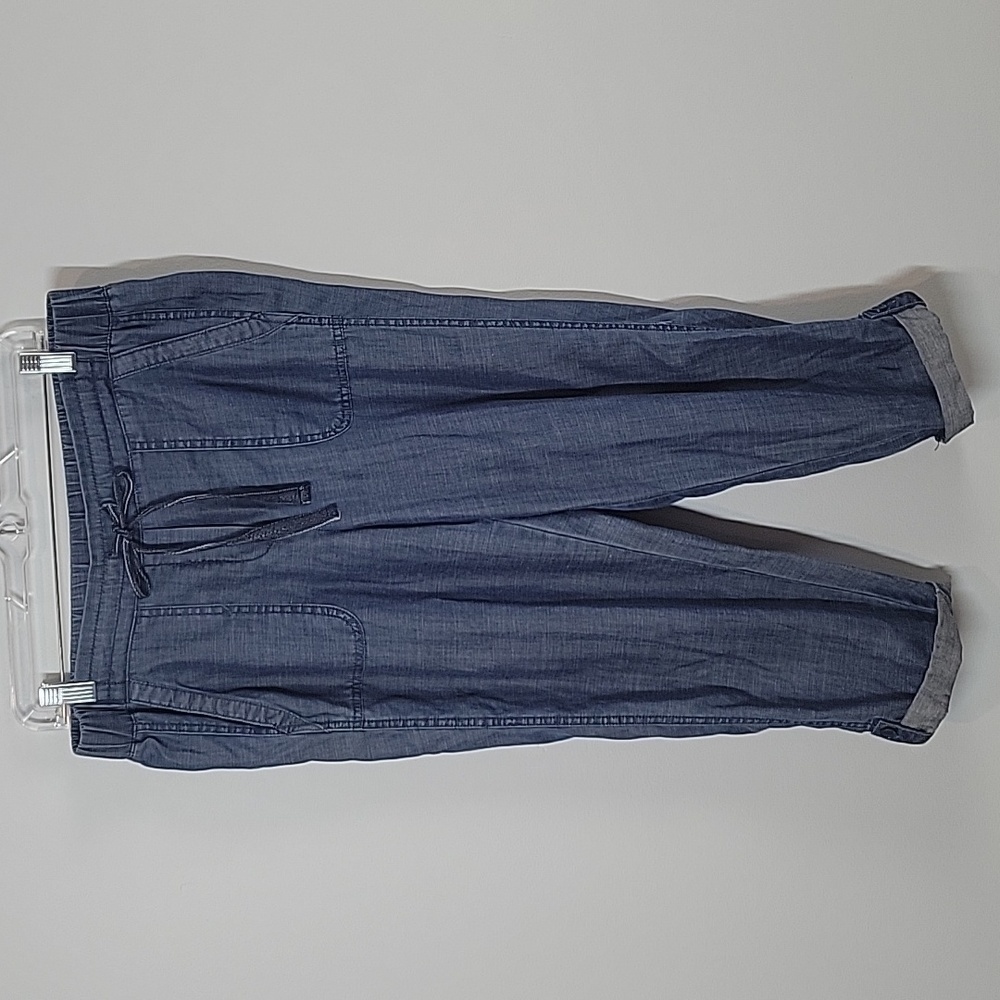 Talbots Linen drawstring cuffed pants